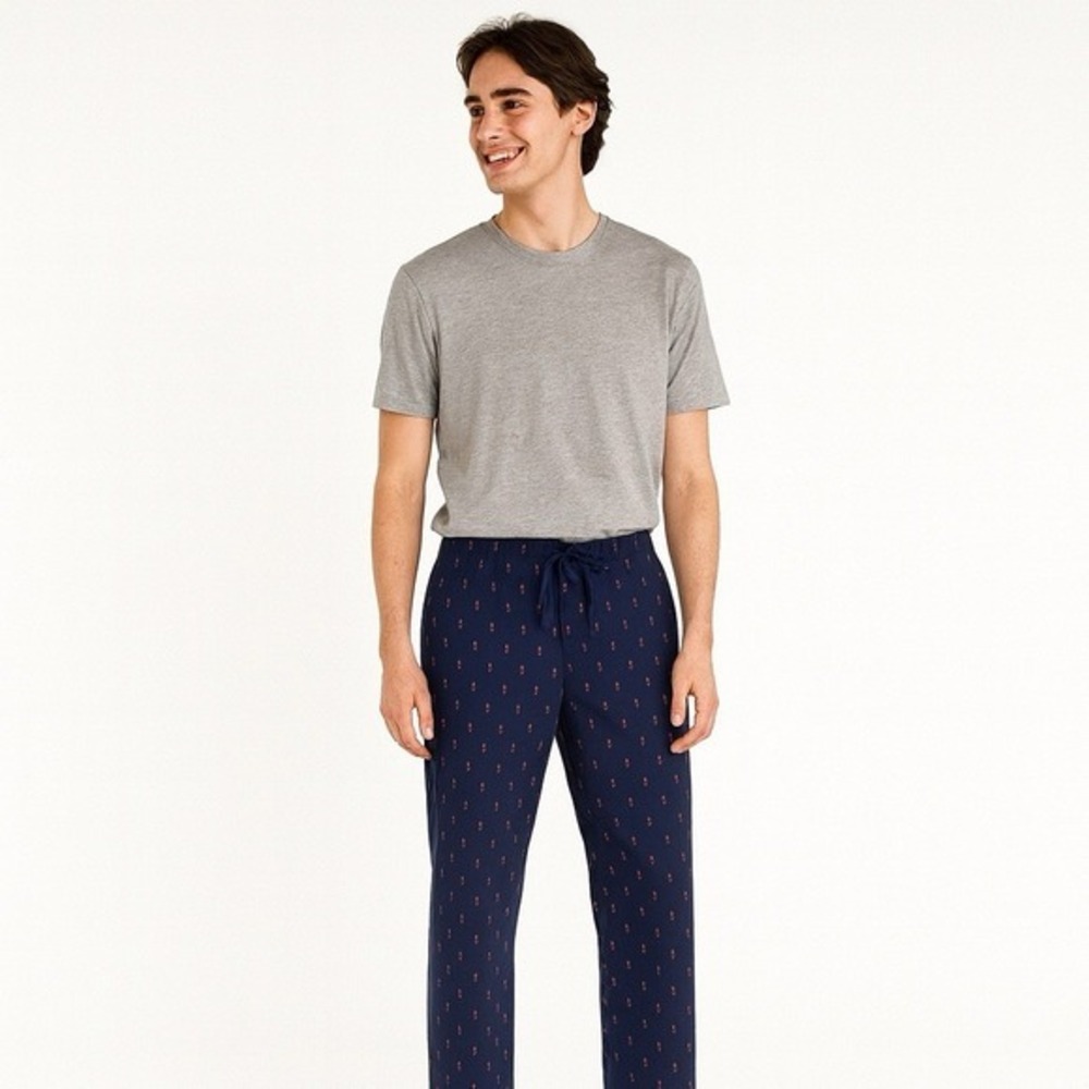 Polo Ralph Lauren Sz 4X All Over Pony Pajama Pant 100% Cotton‎ Rare Logo Preppy